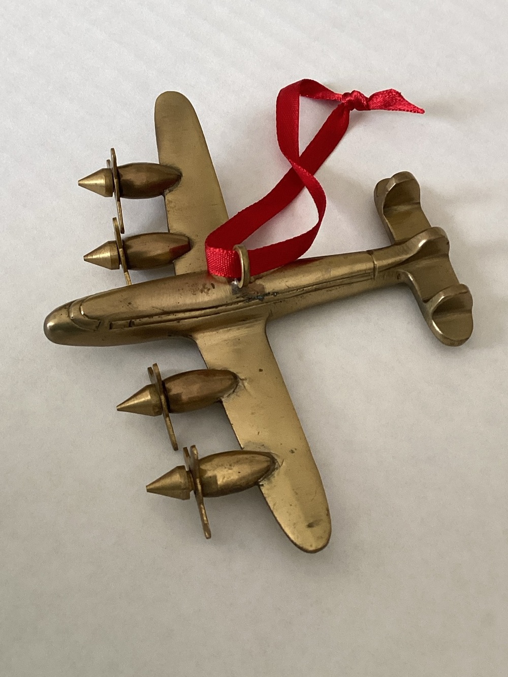 Restoration Hardware Vintage Brass Airplane Ornament